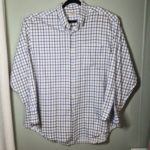 Peter Millar Button-down Shirt XL Blue‎ Black Plaid